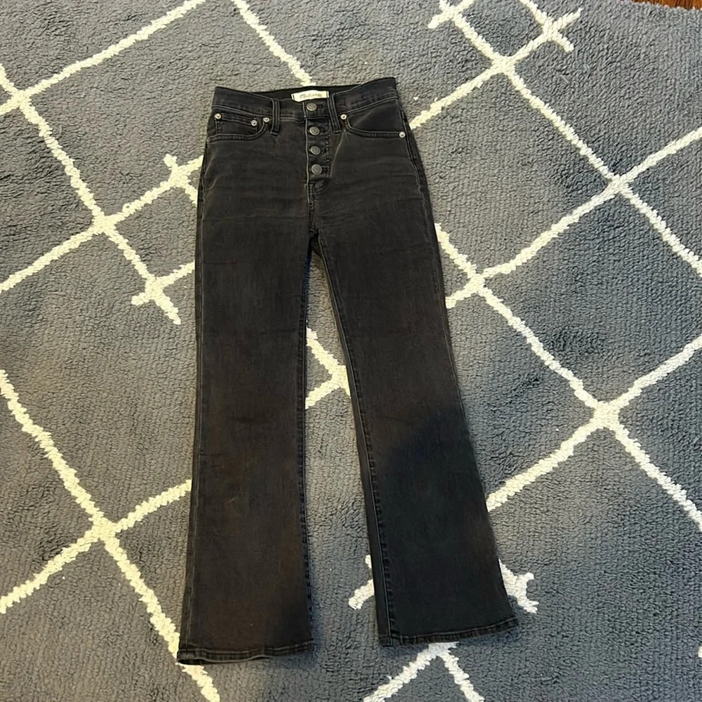 Madewell Cali Demi Cut Black Jeans Size 23